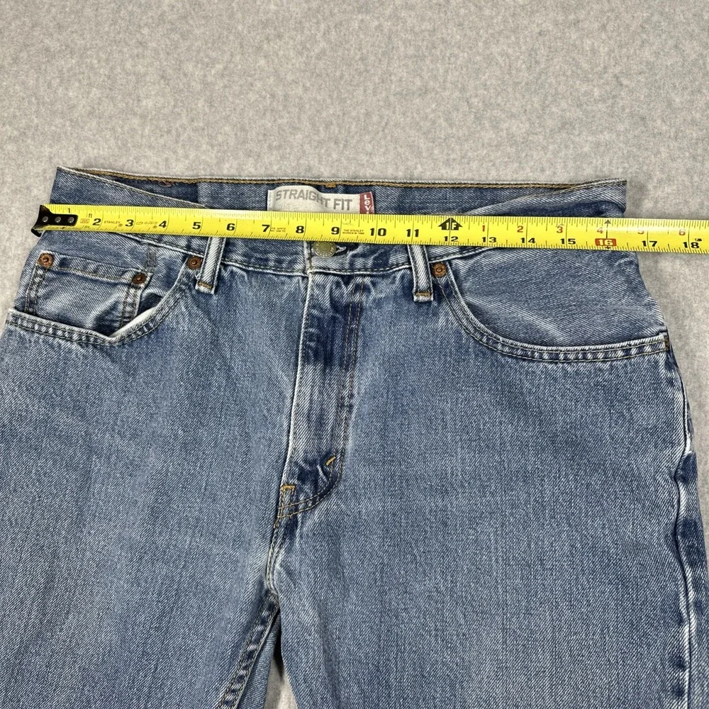 Levis 505 Regular Fit Straight Leg Jeans Y2K Men's 33x34 Medium‎ Wash Denim